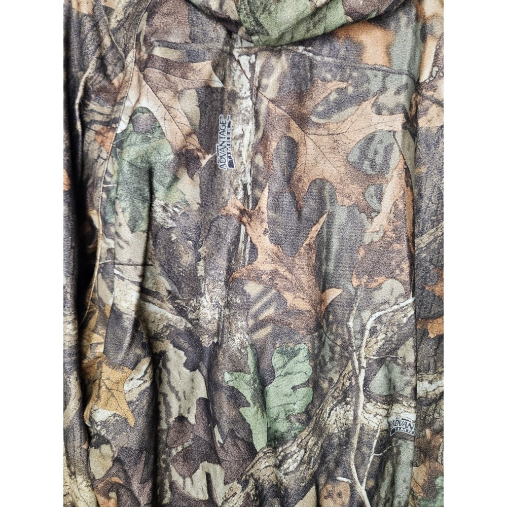 Mad Dog Gear Camo Hooded Hunting Jacket M Full Zip Pocket Outdoor Duck Gorpcore - Picture 10 of 16